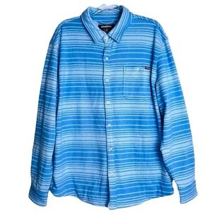 Chubbies Size XL Blue Heavy Weight Flannel Long Sleeve Shirt‎ Men's XL NWOT